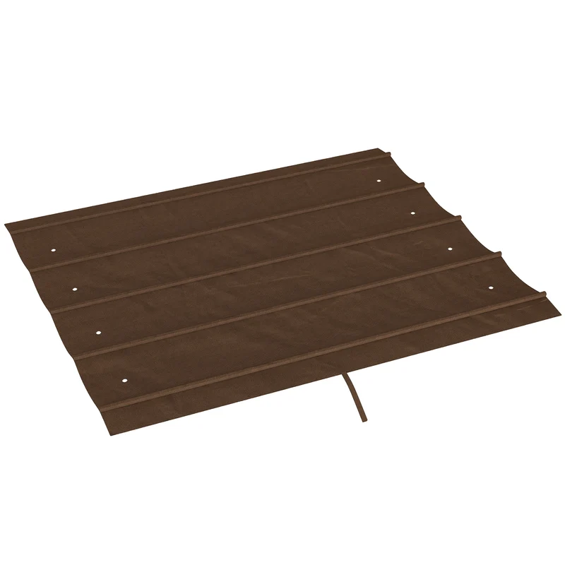 Telo Pergola per Esterni Anti UV 286x245 cm con 8 Fori di Drenaggio in Poliestere Bianco Caffè