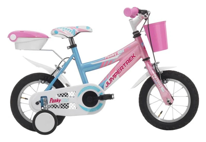 Bicicletta per Bambina 12" H22 Cicli Cinzia Funky Girl Hi-Tension 12 Azzurra e Rosa