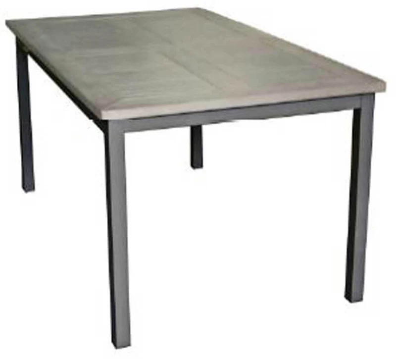 Tavolo Rettangolare Allungabile da Giardino 210x90 cm Voghini Riomaggiore Grigio