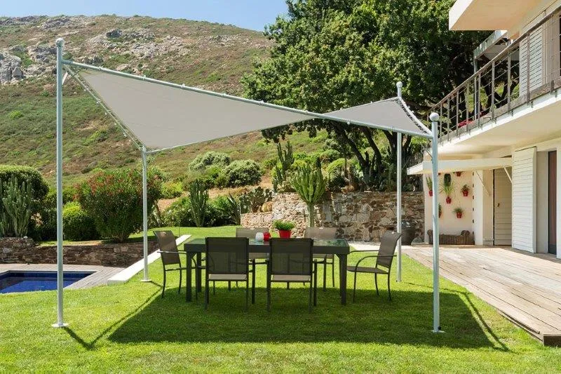 Vela da Giardino 4X4M in Ferro Ecrù
