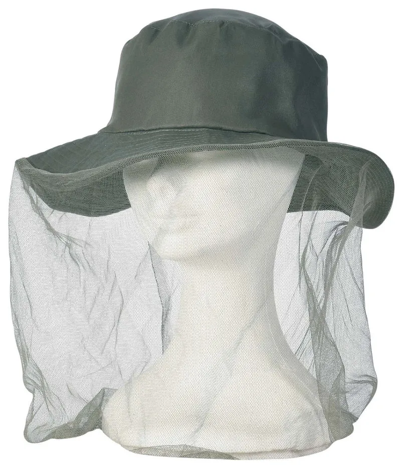 Cappello con Retina Ripara Insetti Modello Safari Verdemax Taglia 58 Verde