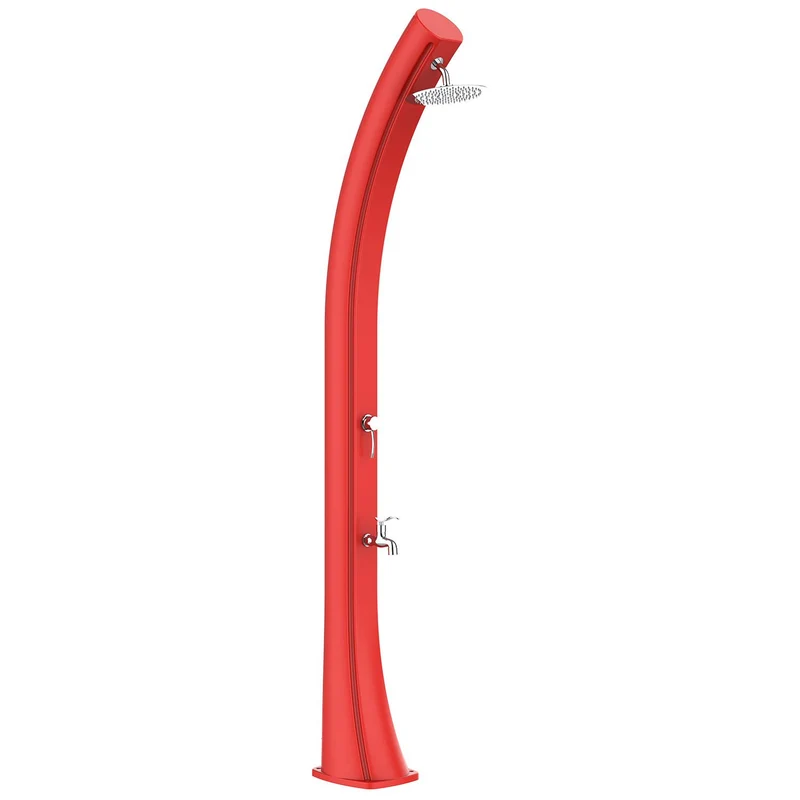 Doccia Solare da Giardino 40 L in Polietilene HD Rio XXL Rosso