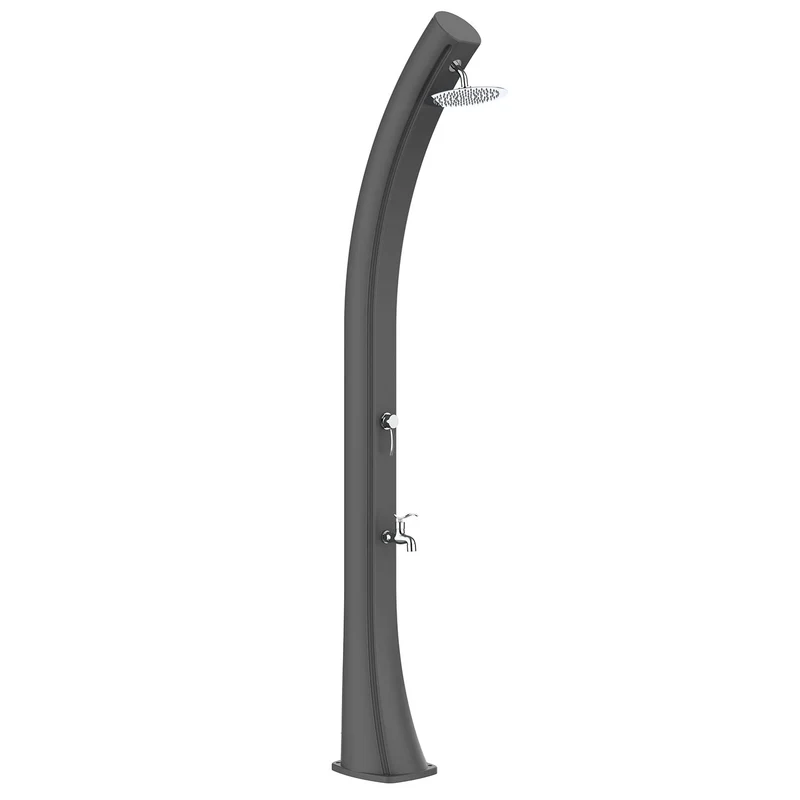 Doccia Solare da Giardino 40 L in Polietilene HD Rio XXL Grigio