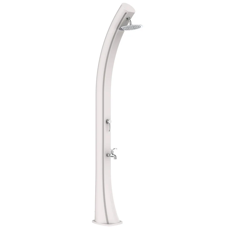 Doccia Solare da Giardino 40 L in Polietilene HD Rio XXL Bianco
