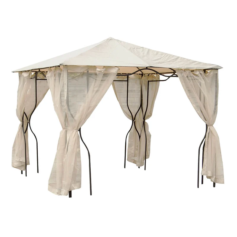 Gazebo da Giardino in Acciaio con Zanzariera 3x3m Colorado