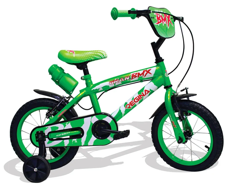 Bicicletta per Bambino 12" 2 Freni Kidfun Regina BMX Verde