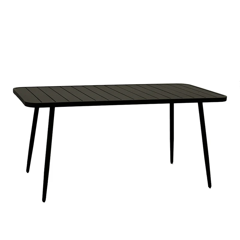 Tavolo da Giardino in Alluminio Rettangolare 80x160x76cm Las Vegas Antracite