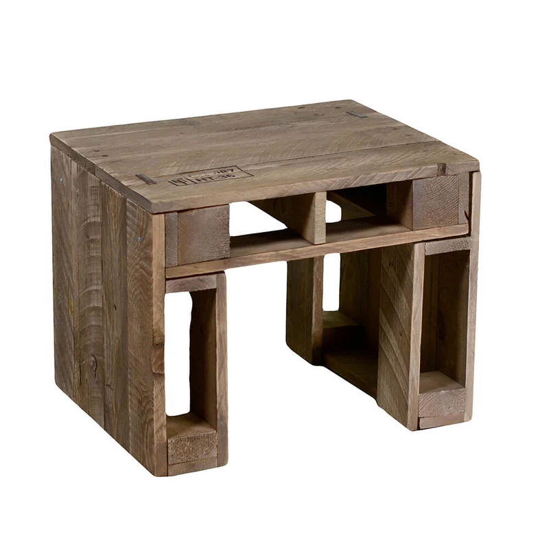 Tavolino Rettangolare da Giardino in Legno 50x40xh40cm Banloc
