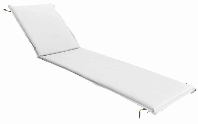 Cuscino per Lettino Prendisole 190x50x4 cm Soriani Bianco