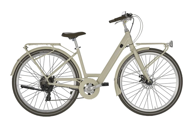 Bicicletta a Pedalata Assistita da Donna 28" Autonomia fino a 50km Batteria 10,2 Ah Aris Ghiaia