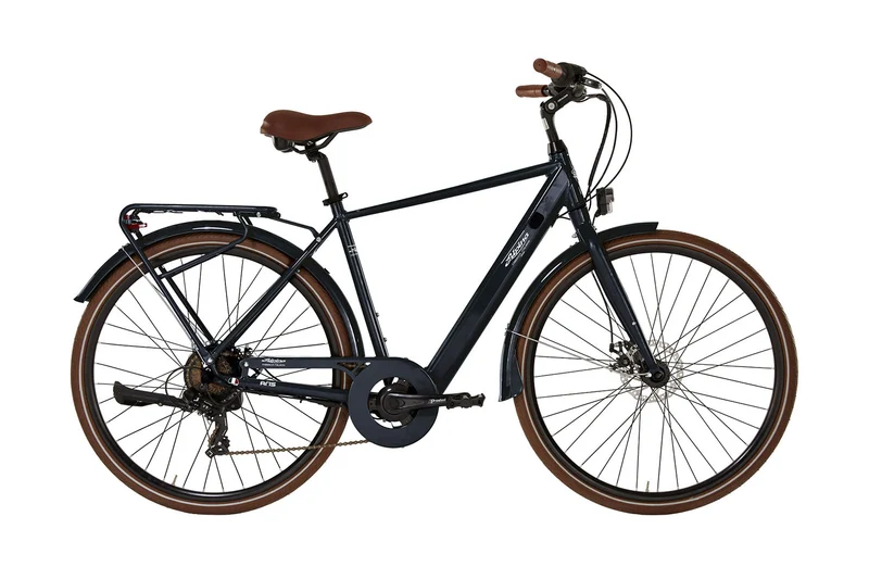 Bicicletta a Pedalata Assistita da Uomo 28" Autonomia fino a 50km Batteria 10,2 Ah Aris Nero