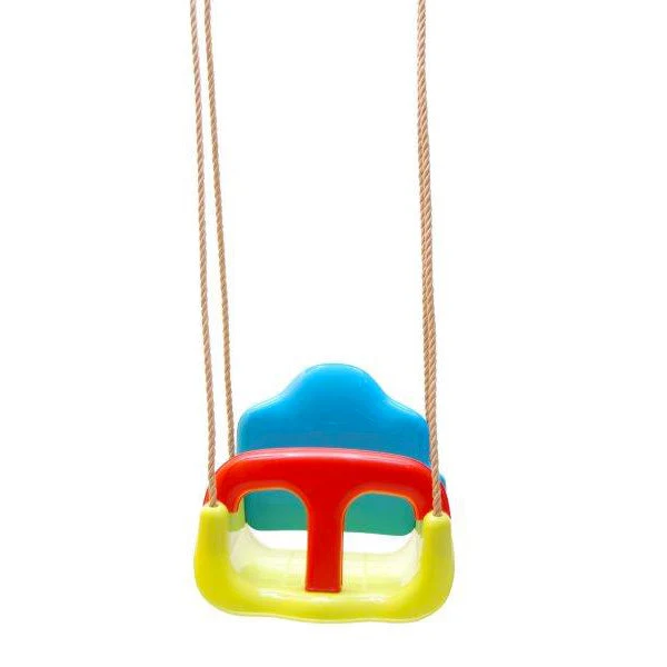 Seggiolino per Altalena Anticaduta Bambino in Resina Multicolor