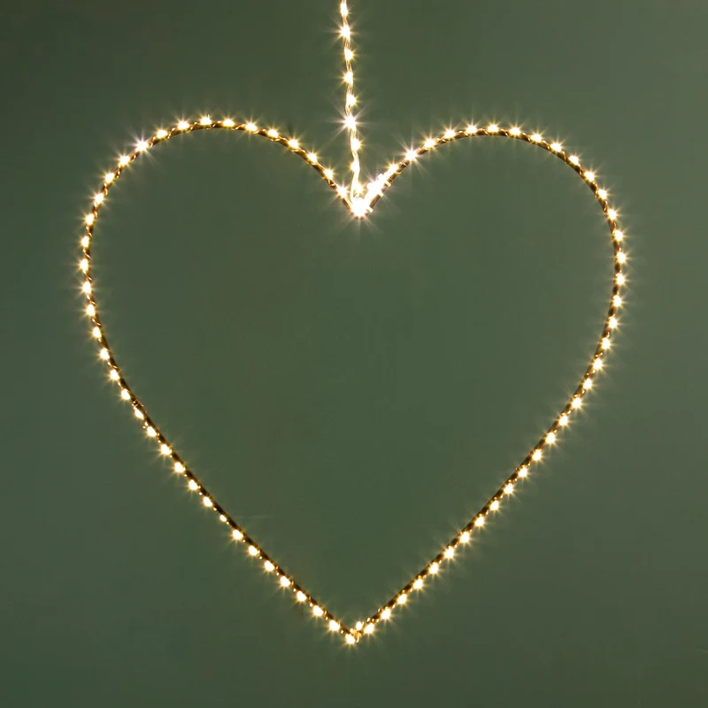 Cuore Luminoso 128 Microled Ø38 cm Uso Esterno