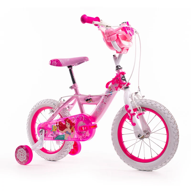 Bicicletta per Bambina 14” 2 Freni con Licenza Disney Princess Rosa