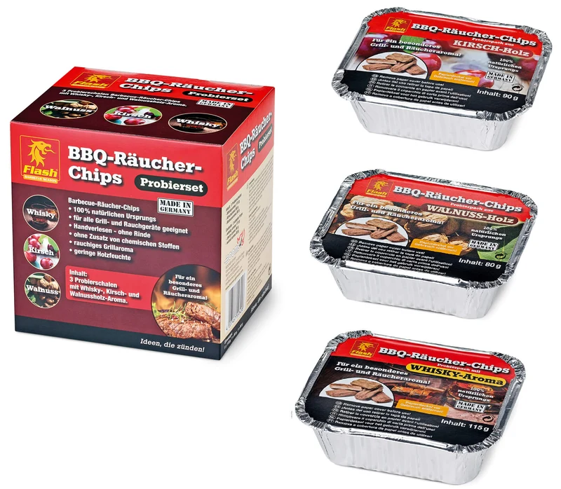 Legnetti Aromatizzati 3 Gusti per Barbecue Vannini Smoking Chips