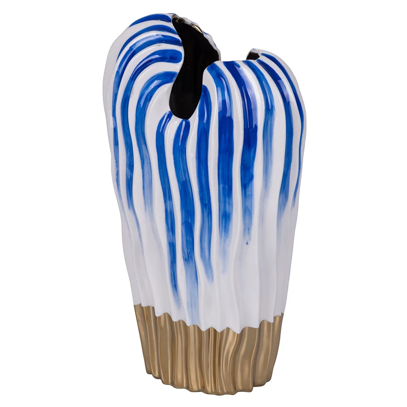 Vaso 15,5x10,5x28 cm in Porcellana VdE Tivoli 1996 Egeo