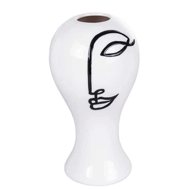 Vaso con Viso Ø12,8x24 cm in Ceramica VdE Tivoli 1996 Vis a Vis