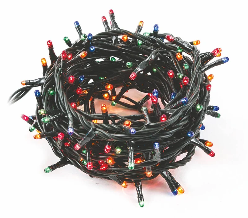 Luci di Natale 300 Minilucciole 12m Multicolore da Interno Soriani