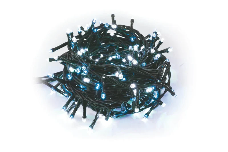 Luci di Natale 180 LED 7,16m Bianco/Blu da Esterno-Interno Soriani