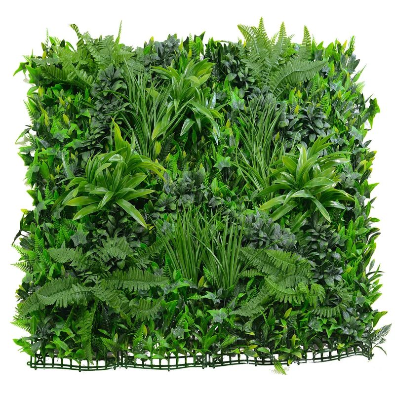 Parete Verde Verticale Artificiale 100x100 cm Giungla