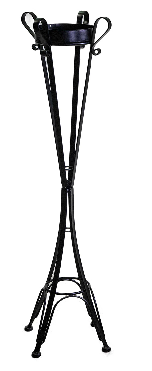 Posacenere da Esterno in Acciaio 34x34H116cm Nero