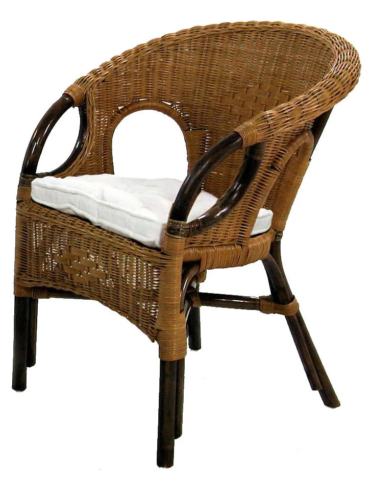 Poltrona da Giardino in Rattan Lucrezia Noce