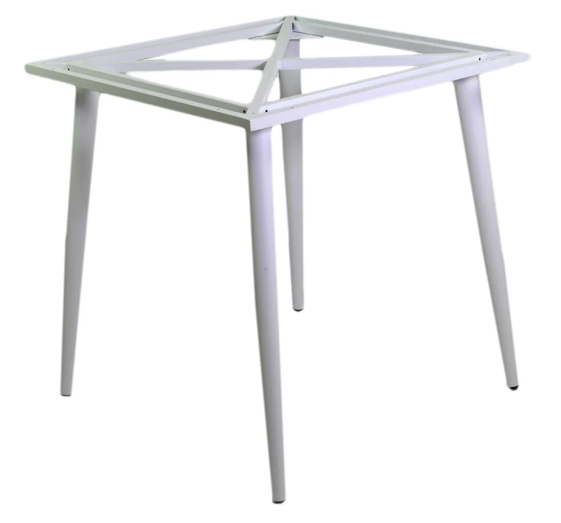 Base per Tavolo da Giardino 80x80 cm in Alluminio Las Vegas Bianco