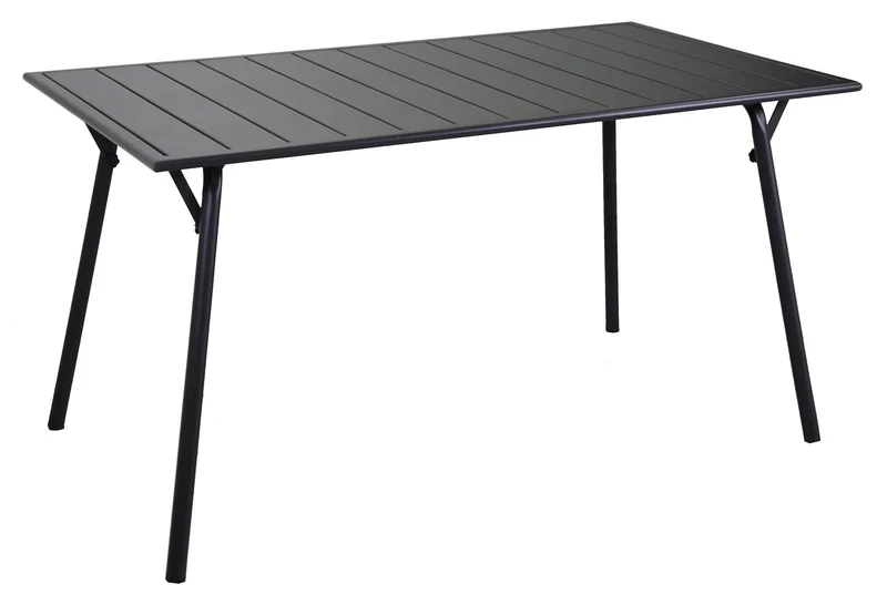 Tavolo da Giardino Pieghevole 140x80x74 cm in Ferro Rovigo Antracite