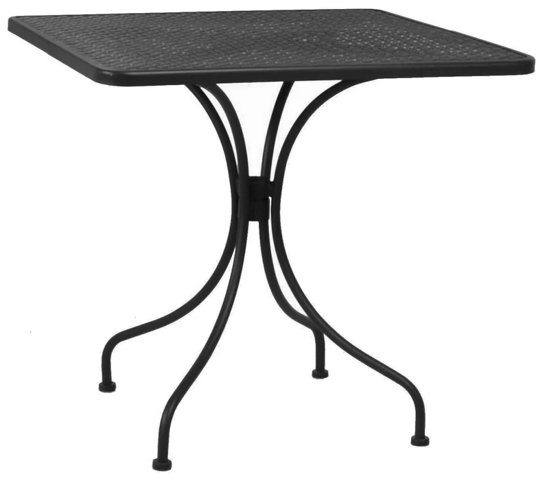 Tavolo da Giardino 80x80x73 cm in Ferro Ivrea Antracite