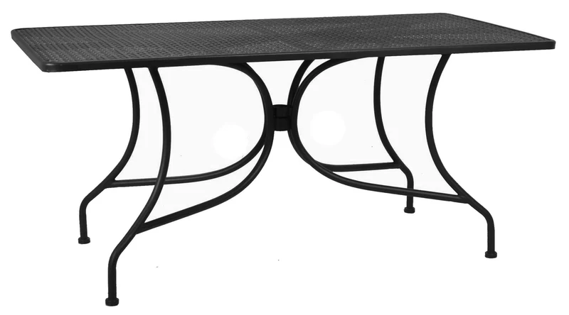 Tavolo da Giardino 160x80x75 cm in Ferro Ivrea Antracite