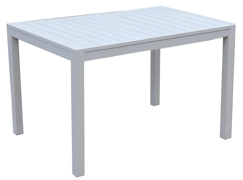 Tavolo da Giardino 70x53x75 cm in Alluminio Sullivan Bianco