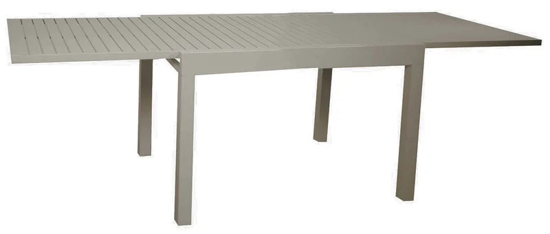 Tavolo da Giardino Allungabile 90/180x90x73 cm in Alluminio Sullivan Tortora