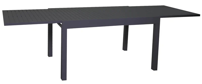 Tavolo da Giardino Allungabile 135/270x90x75 cm in Alluminio Cleveland Antracite
