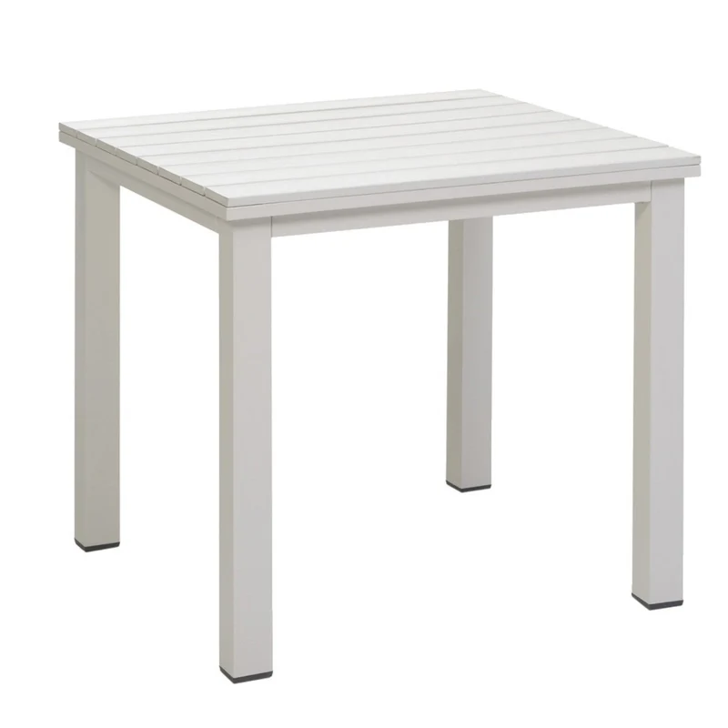 Tavolo da Giardino in Polywood 90x90H77cm Adila Bianco