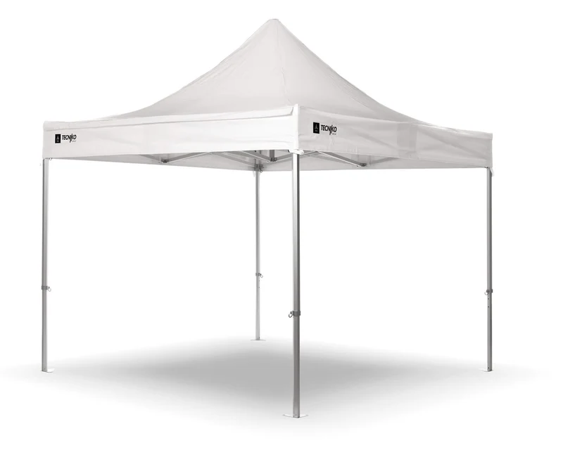 Gazebo da Giardino 3x3m in Alluminio e Poliestere Bianco