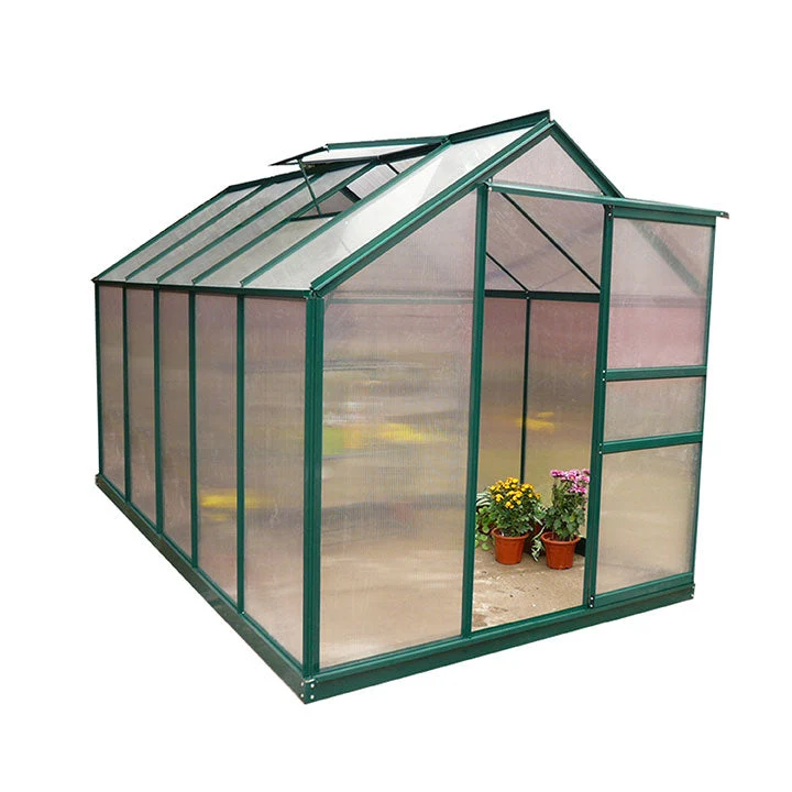 Serra da Giardino in Alluminio e Policarbonato con Finestra H201x190x312cm Taddei Flora XL