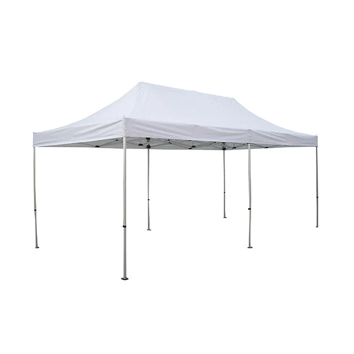 Gazebo da Giardino a Piramide Pieghevole 3x6m Telo in PVC U30+ Taddei Matik Bianco