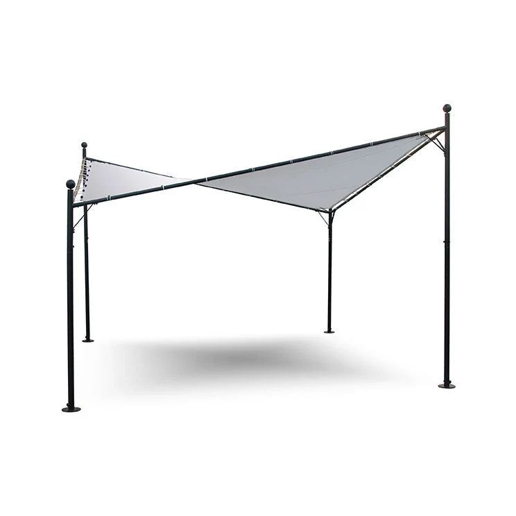 Gazebo a Vela da Giardino con Apertura a Vela 4x4m Telo in Poliestere Taddei Sail Bianco