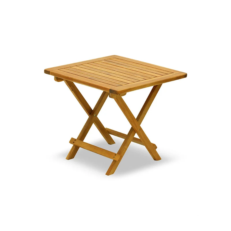 Tavolino da Giardino Pieghevole in Legno Acacia Taddei Medan 50