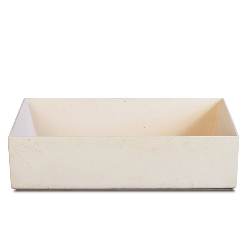 Lavello da Giardino Senza Rubinetto 53x29,5x14 cm in Calcestruzzo Delfi-G Rosa Antico