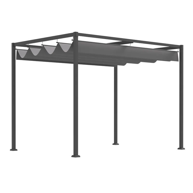 Pergola da Giardino 298x213x222 cm Telo Scorrevole Hype