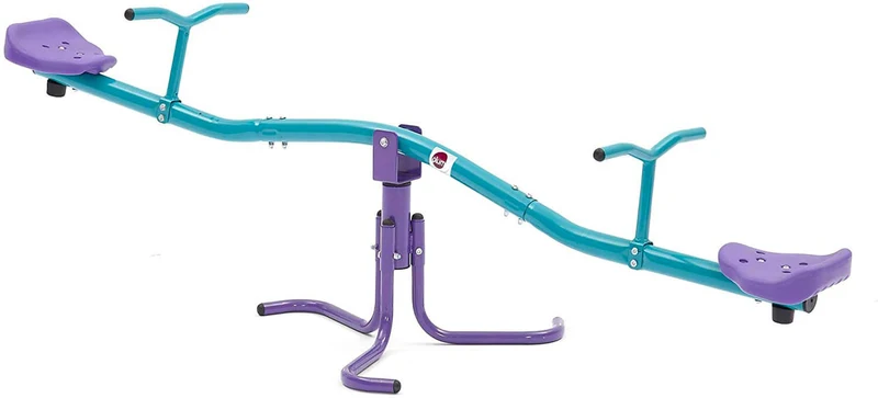 Altalena Dondolino Girevole per Bambini da Giardino 83x193x66 cm in Metallo