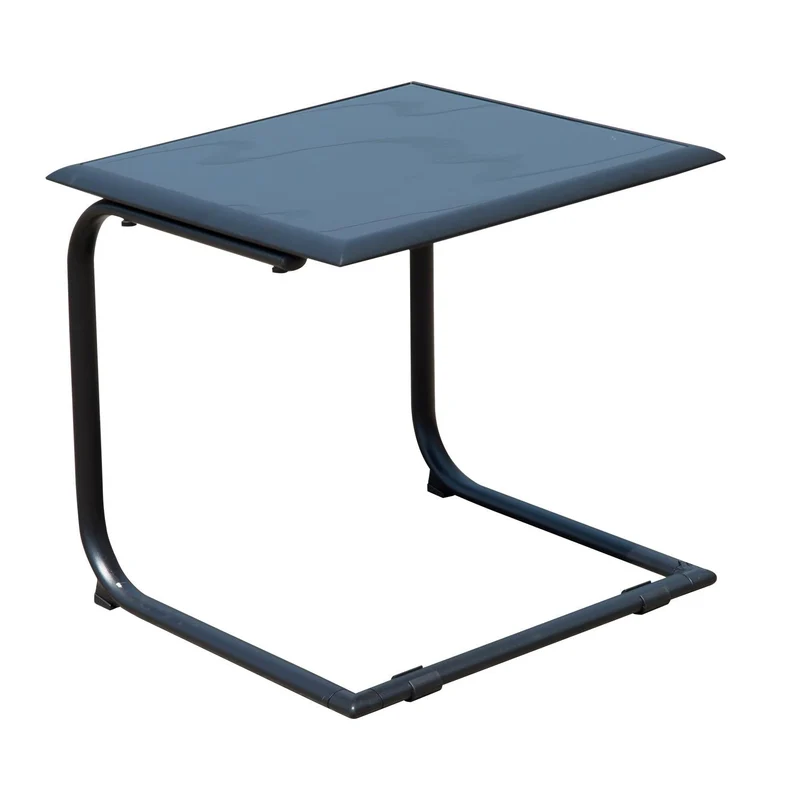 Set Salotto da Giardino in Rattan Sintetico 2 Poltrone e Tavolino Grigio