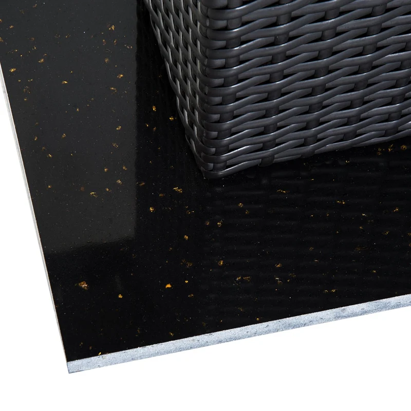 Tavolo da Giardino in Rattan Sintetico Marrone 60x60x73 cm