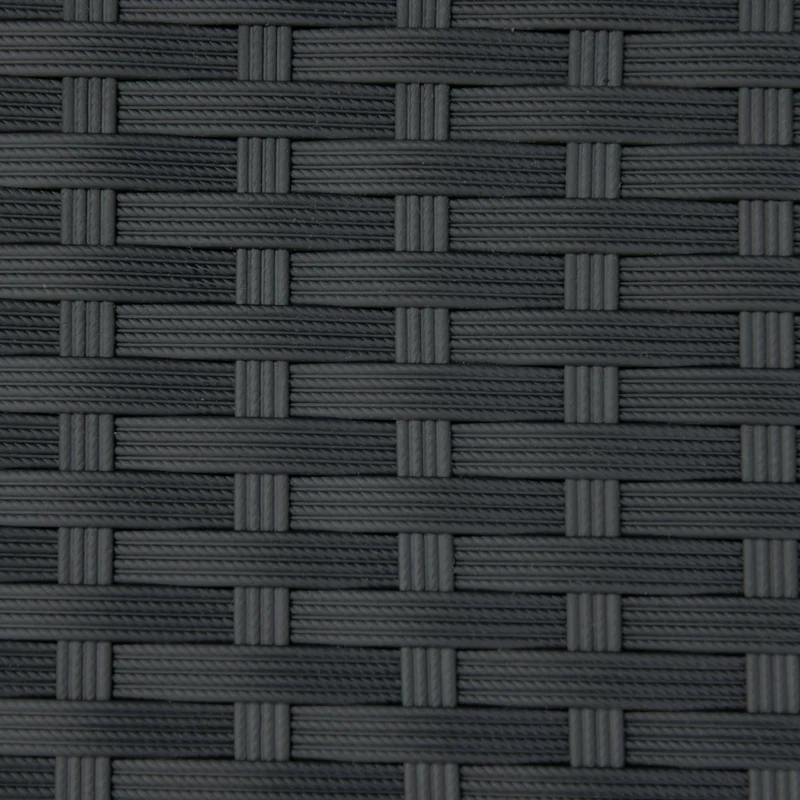 Panchina 2 Posti da Giardino 122x60x87 cm in Rattan Nera