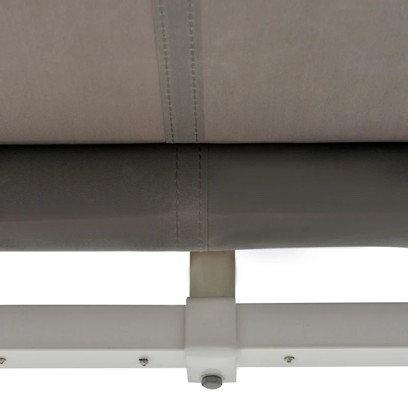Tenda da Sole Elettrica Avvolgibile a Parete 2,5x2m in Alluminio e Poliestere Grigio