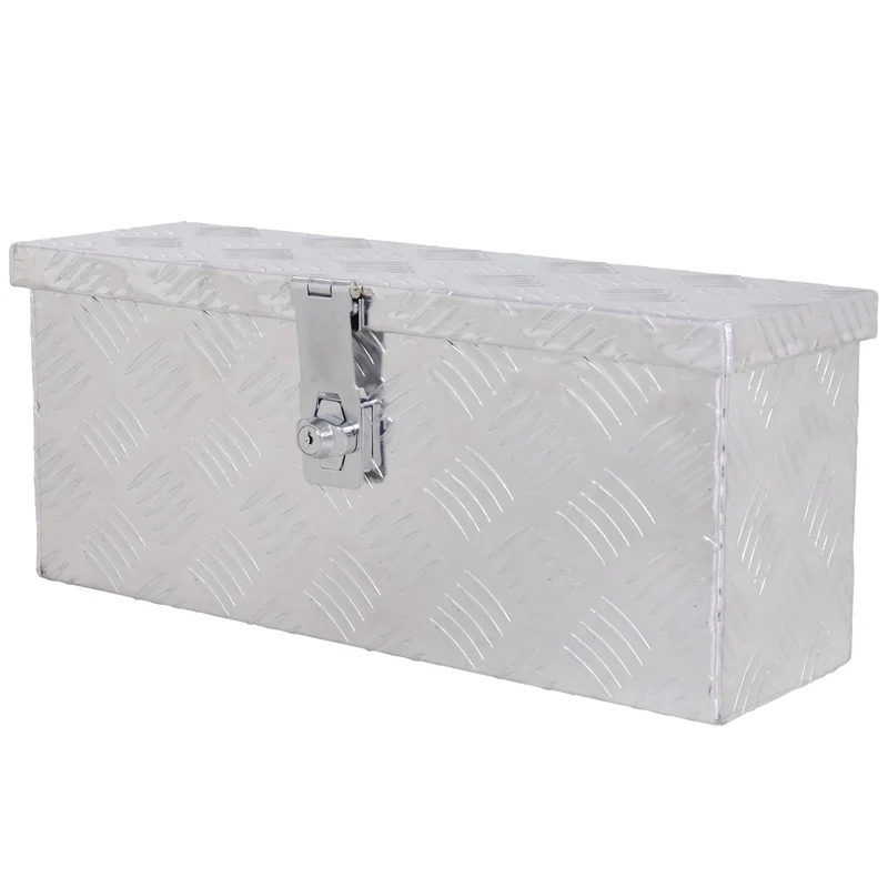 Cassetta Portautensili da 2 kg 50x15,5x20,5 cm con Chiusura a Chiave In Alluminio