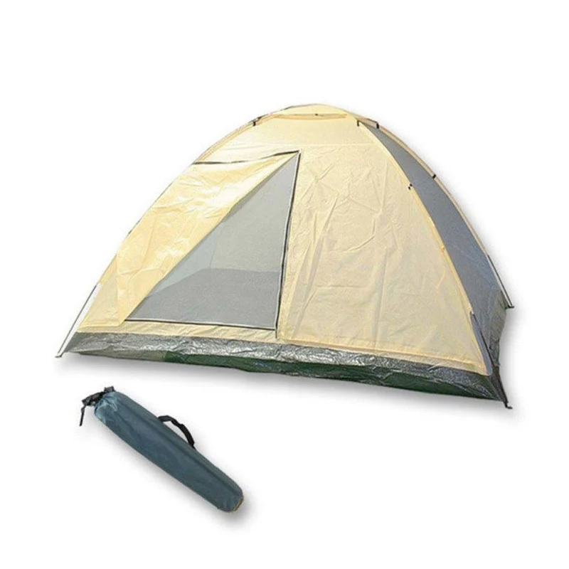 Tenda da Campeggio 2 Persone 110x140x200 cm con Zanzariera e Sacca Trasporto