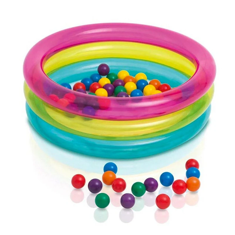 Piscina Gonfiabile Baby 86x25H cm per Bambini con Palline Colorate Intex
