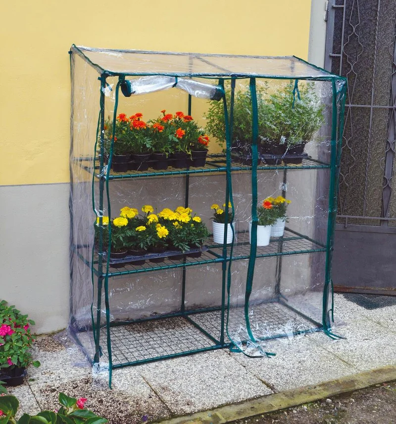 Serra Rettangolare da Giardino in Metallo e PVC Bertozzi